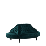 Suzanna Sofa in Emerald Green Velvet