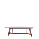 Washington Oval Coffee Table in Rose Gold