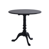 Round Bistro Café Table in Black