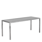 Unico Rectangular Dining Table - Steel Frame - White Top