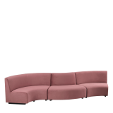 Endless Curve Sofa in Marsala 6.16 ft
