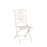 Chantilly white wrought iron chair