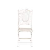 Chantilly white wrought iron chair