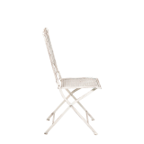 Chantilly white wrought iron chair