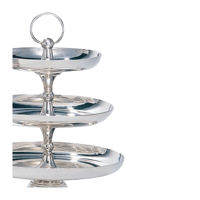 Cake Stand 3 Tiers H 47 cm, Trays Ø 35, 30 and 26 cm