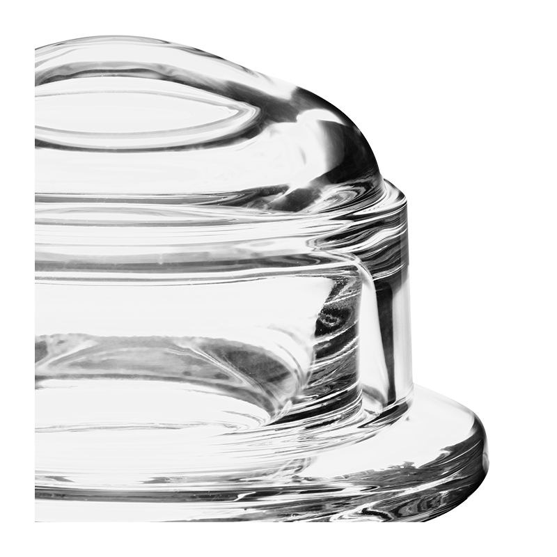 Glass Butter Dish with Bell Top Ø 10 cm Id Ø 5,5 cm