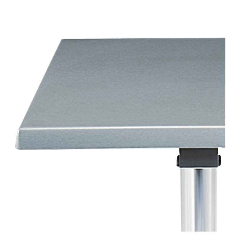 Square Steel Poseur Table Grey 60 X 60 X 111 cm