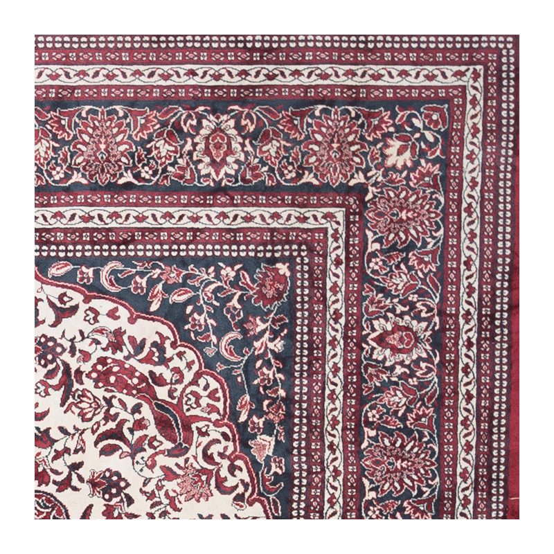 Vintage carpet, dominant colour red 197 x 280 cm