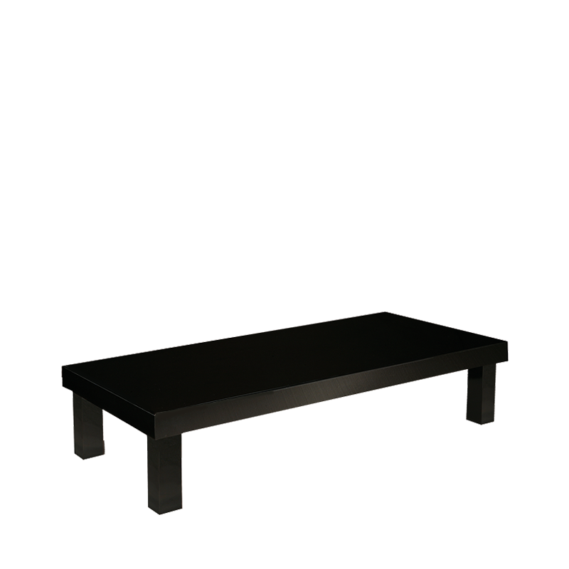 Lacquered coffee table black L 78.74