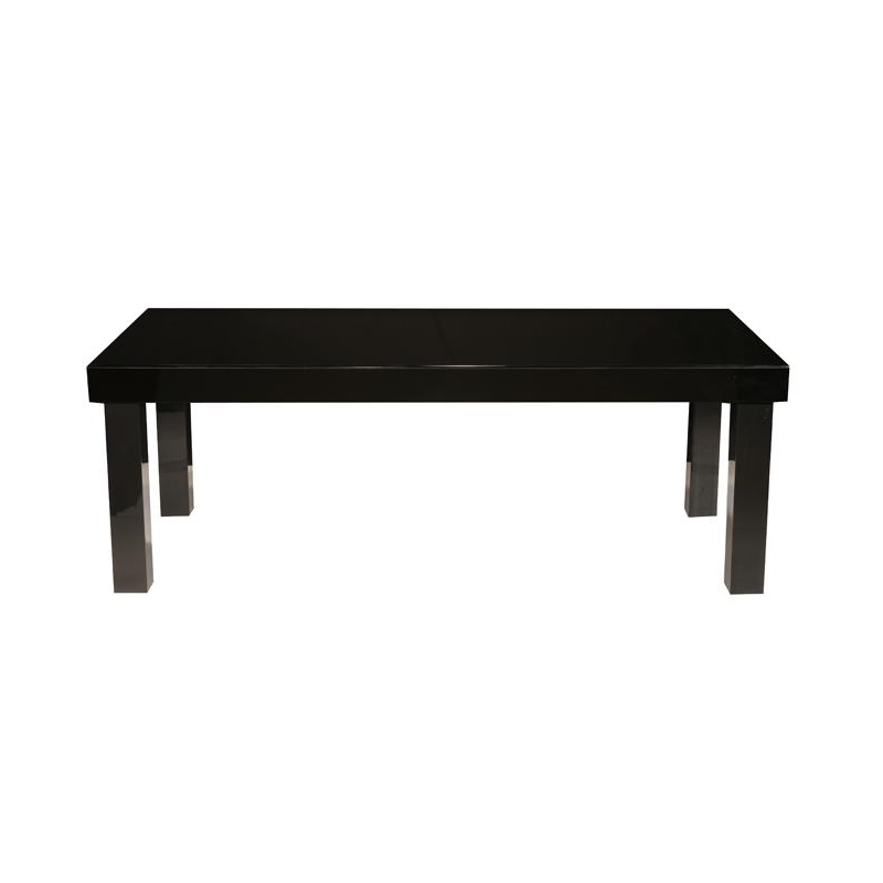 Lacquered Table Black 200 X 90 X 75 cm