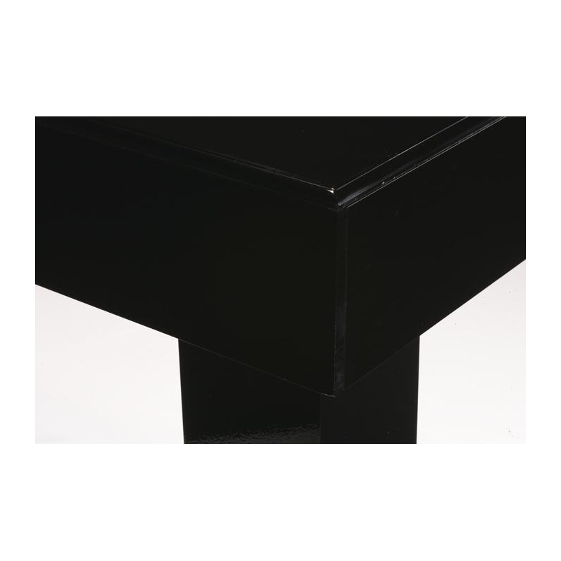 Lacquered Table Black 200 X 90 X 75 cm