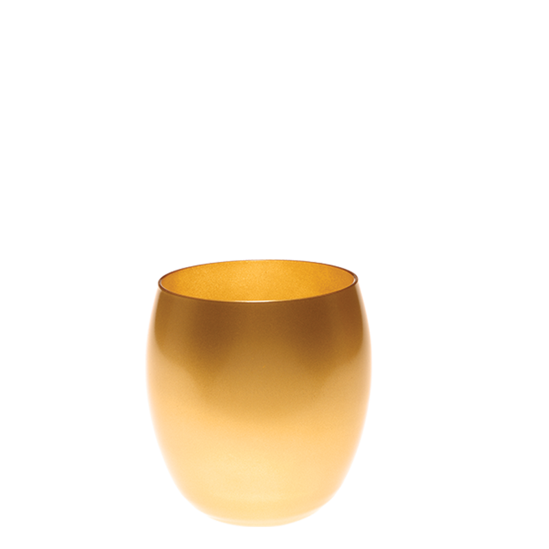 Gold tumbler Ø 9 cm H 9,5 cm 36 cl