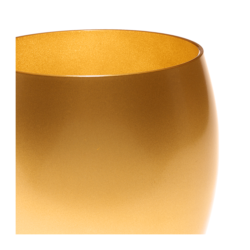 Gold tumbler Ø 9 cm H 9,5 cm 36 cl