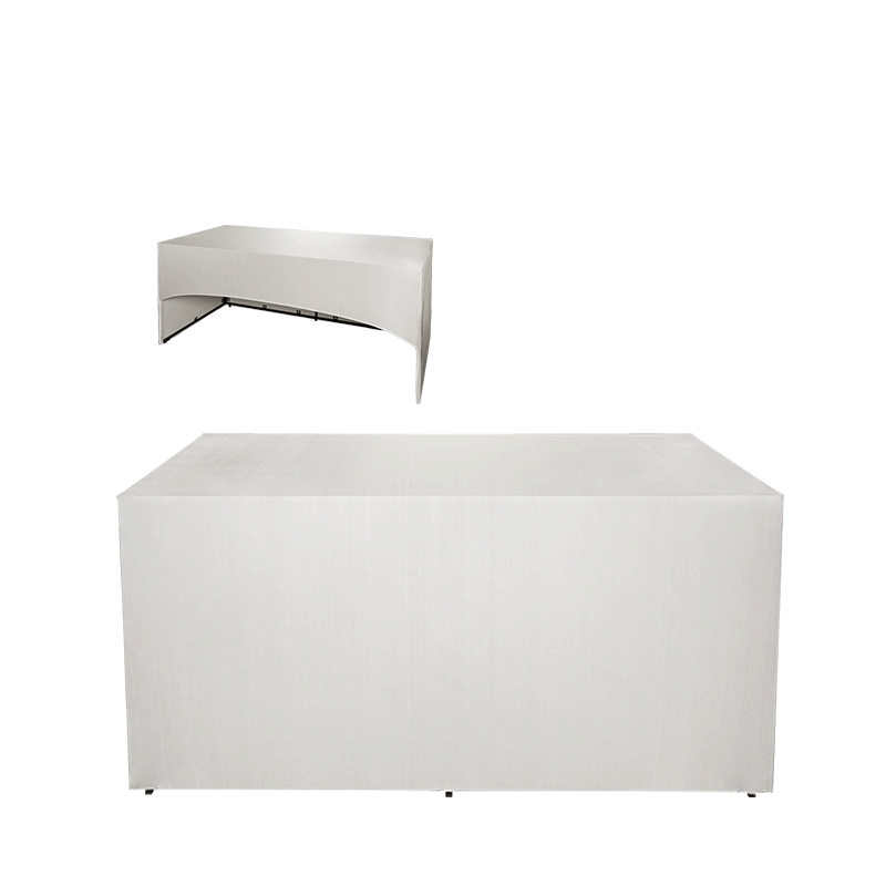 Folding Food Station White Cover 3 Sides L200 X W100 cm H 91 cm