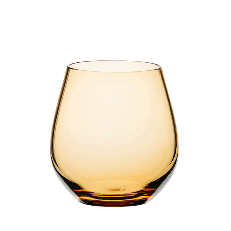 Moon Tumbler Amber Ø 9 cm H 6,5 cm 32 cl