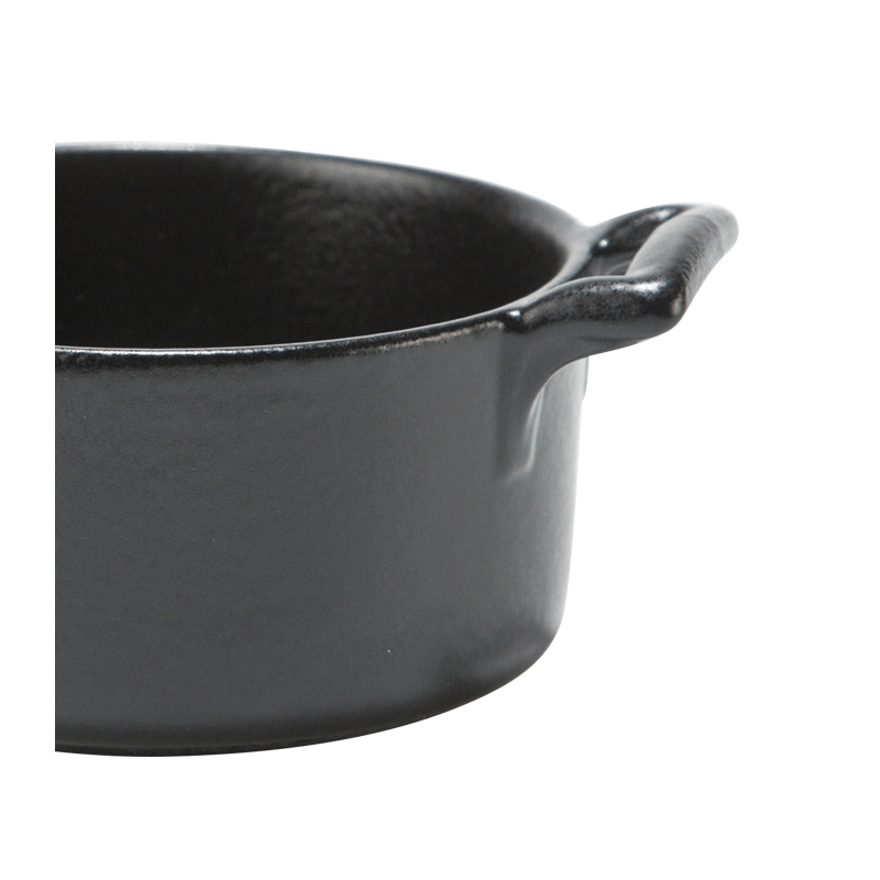 Porcelain Mini-Cooker Black Ø 7,2 cm H 3,5 cm 8 cl