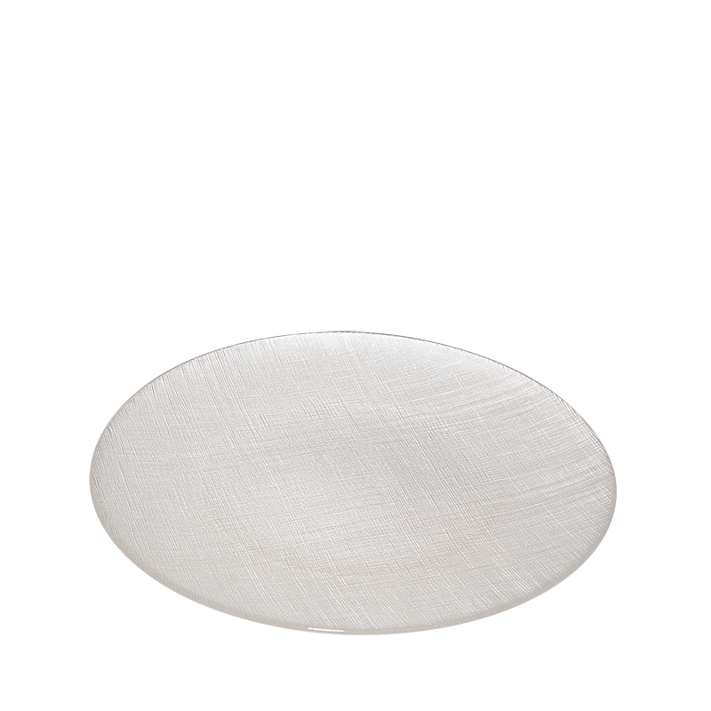 Glass Presentation Plate White Ø 32 cm Hire Options Greathire London