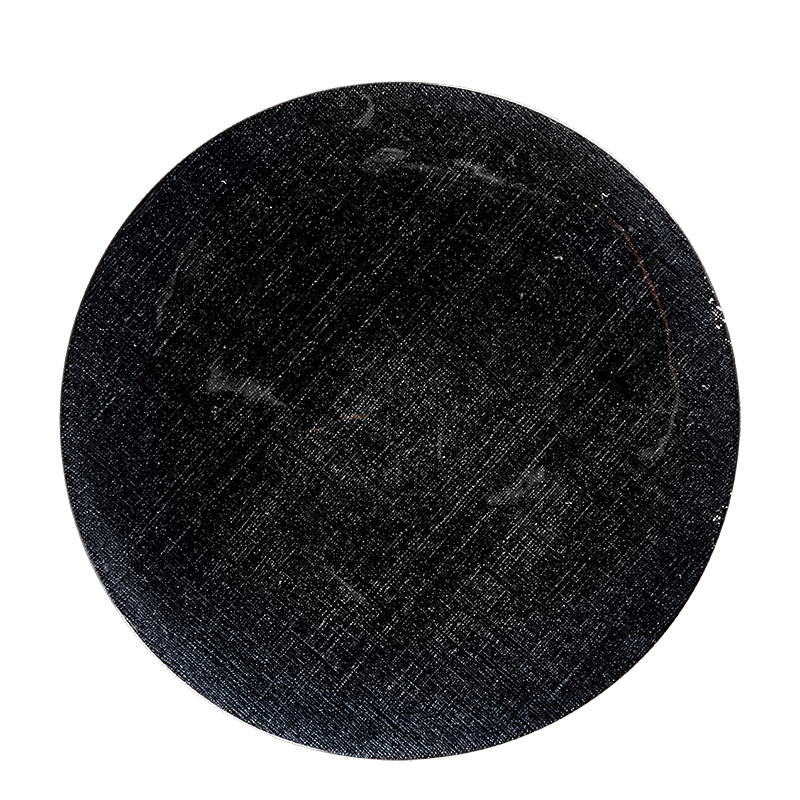 Glass Presentation Plate Black Ø 32 cm Hire Options Greathire London