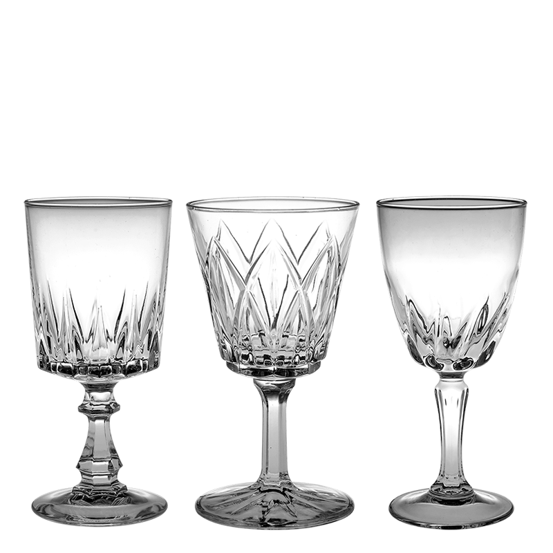 Vintage cristal wine glass Ø 6-9 cm H 12-15 cm 15-20 cl