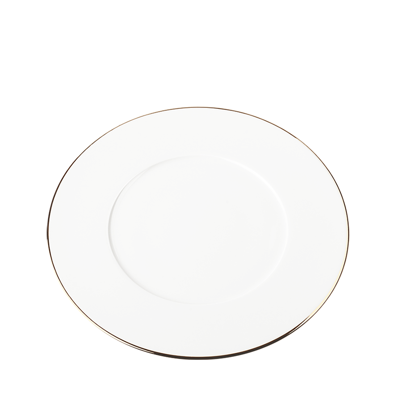 Plane Dinner Plate with Gold Thread Ø 27 cm