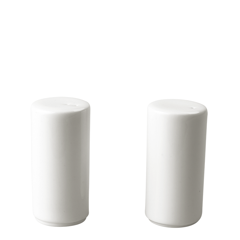 White Porcelain Pepper Cellar Ø3,2 H6,2 cm (Pepper Not Provided)