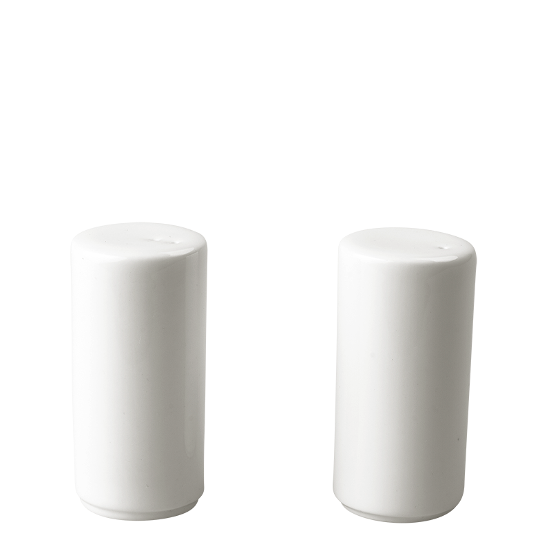 White Porcelain Salt Cellar Ø 3,2 cm H 6,2 cm (Salt Not Provided)