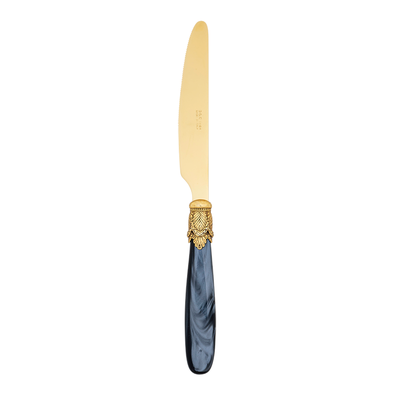 Black and Gold Mother of Pearl Table Knife