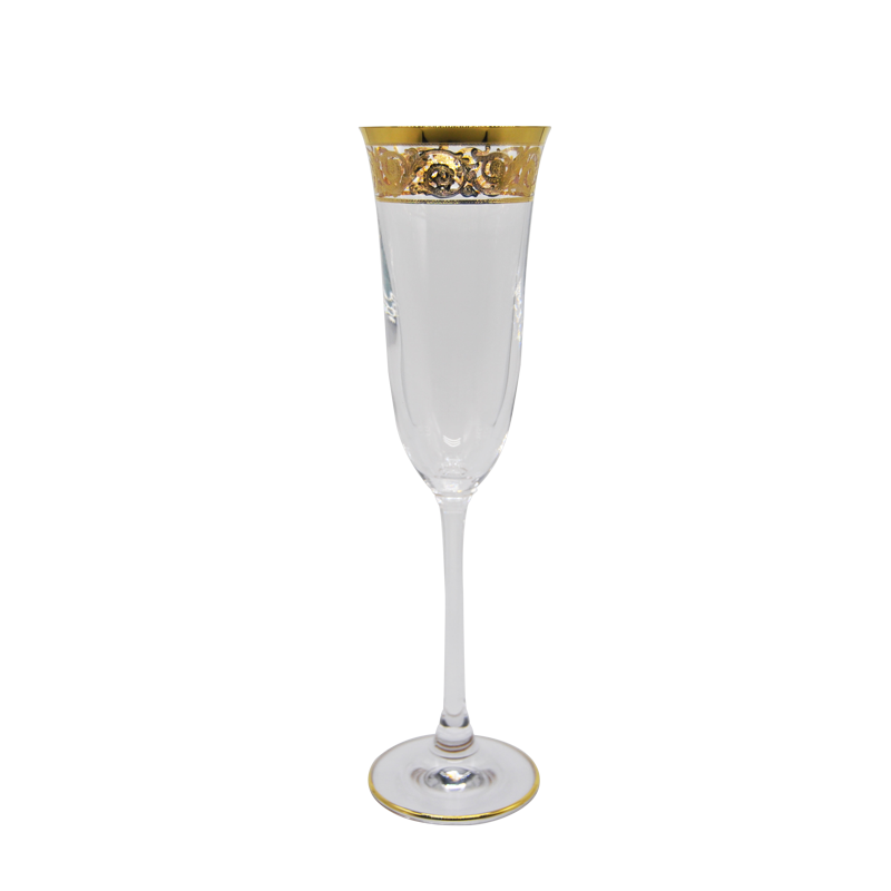 Clear champagne flute Volga 16 cl