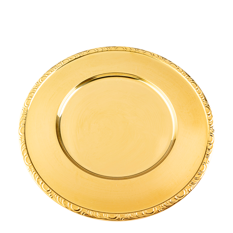 Gold charger plate Ø 33 cm