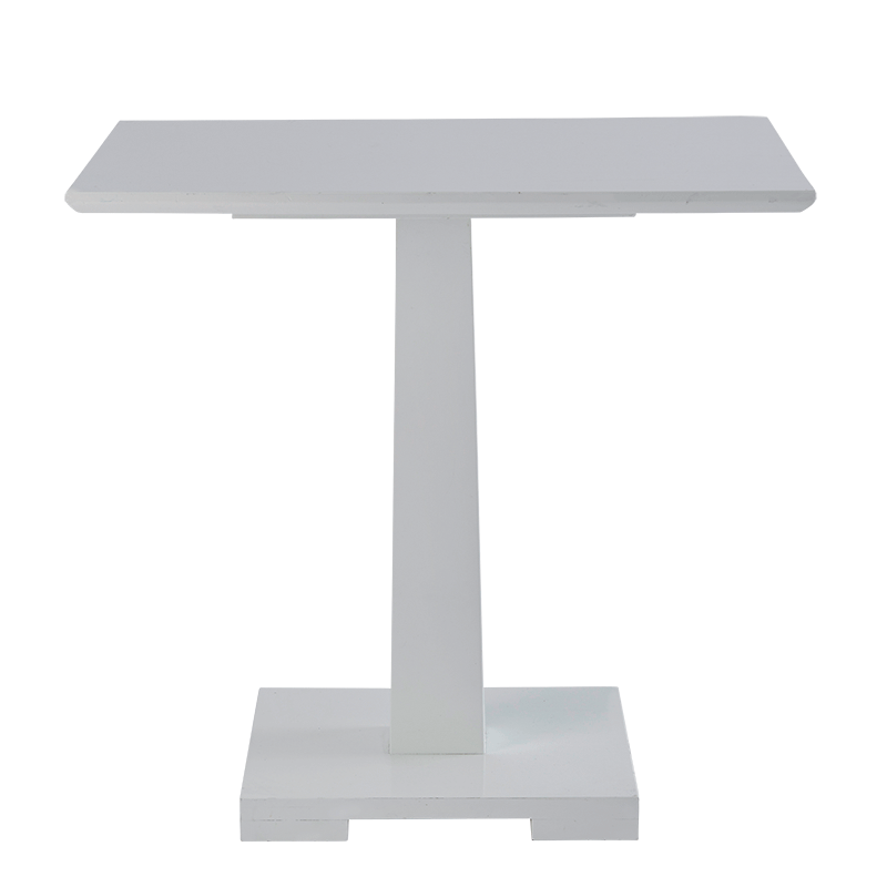Square Bistro Café Table in White