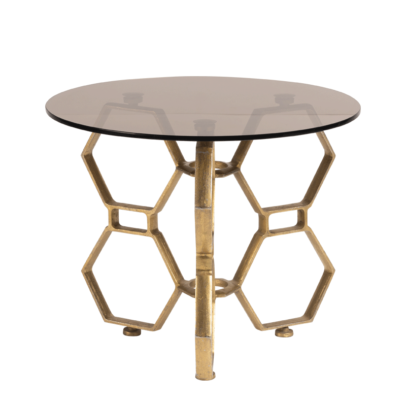 Tide Coffee Table with Bronze Crystal Top