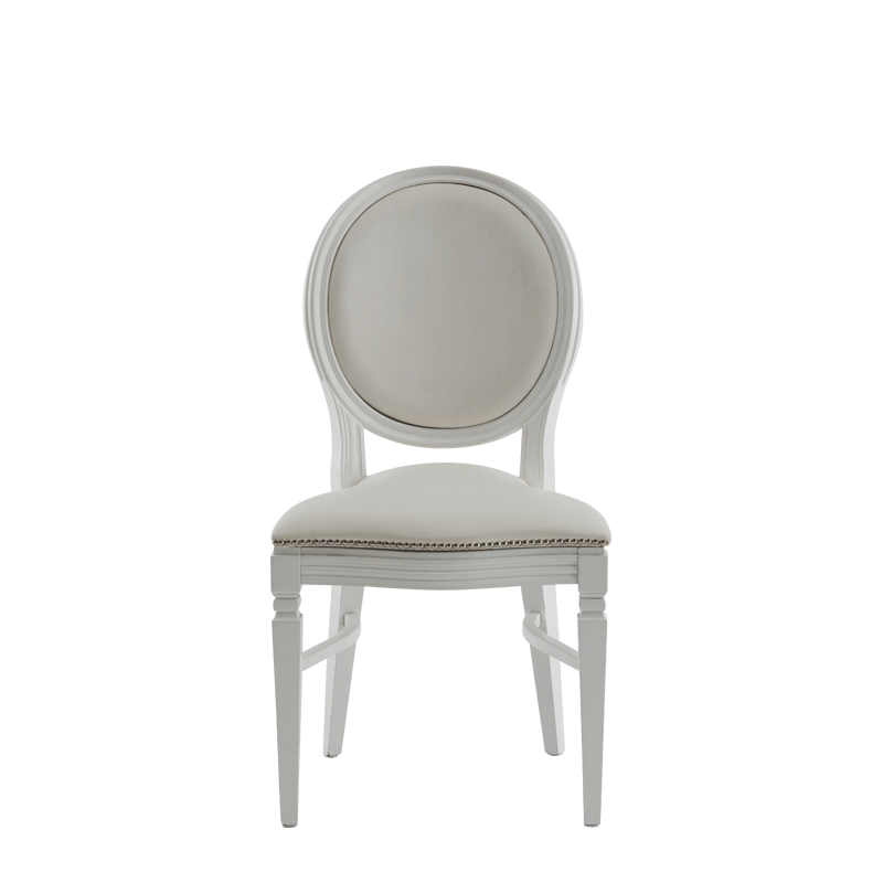 Chandelle Chair in White with Bespoke
