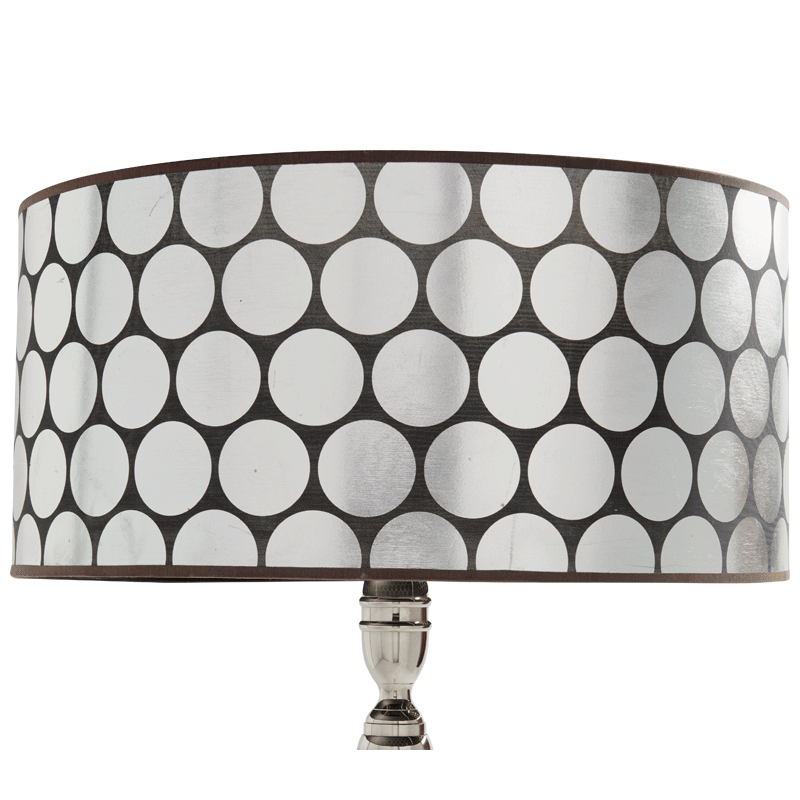 Rotanda Lamp Shade in Silver Spot