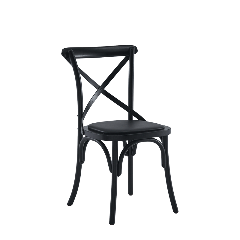 Coco Chair in Black with Black Seat Pad