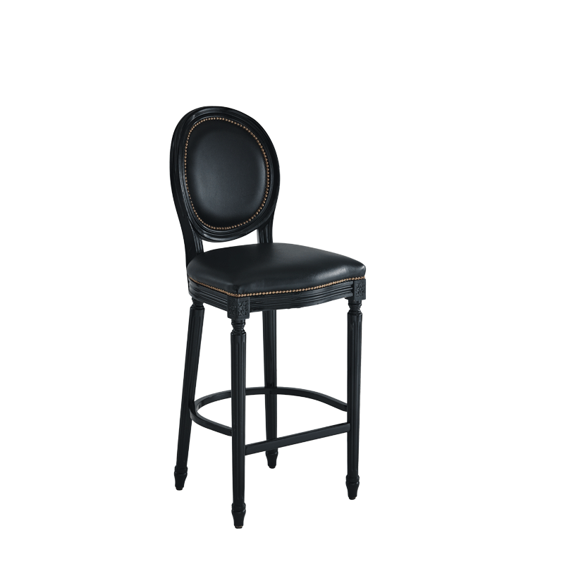 Olympe Bar Stool in Black