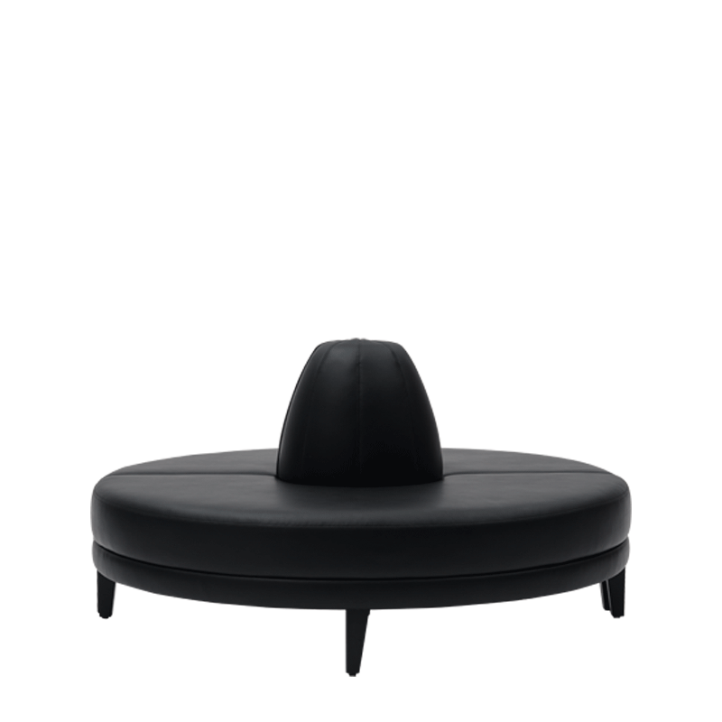 Infinito H Bullnose Sofa in Black
