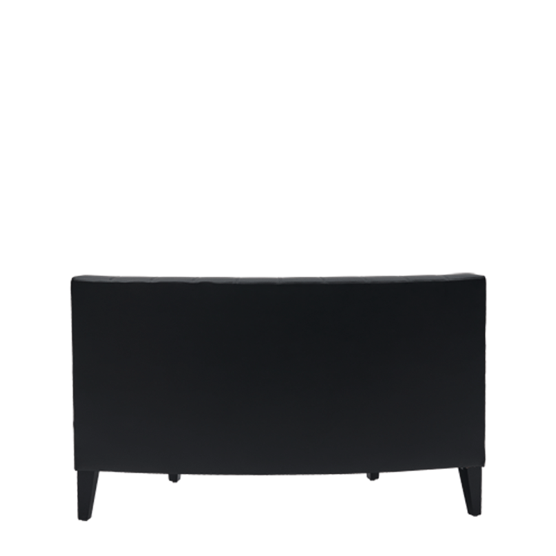 Infinito F Curved Sofa in Black