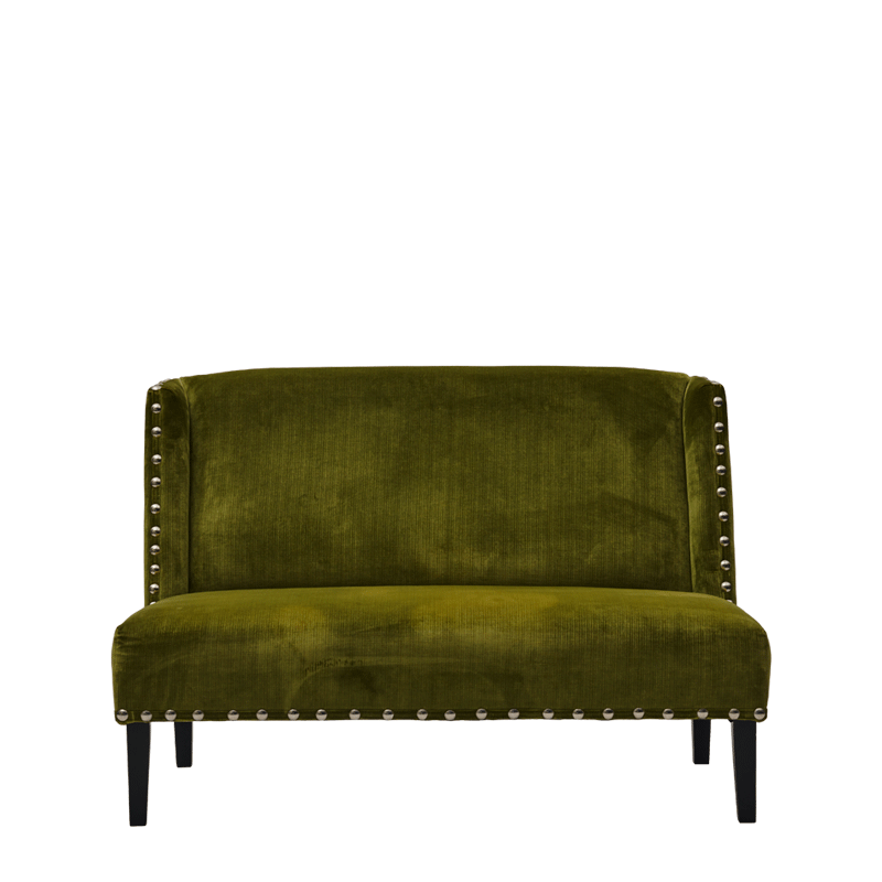 Dilano Sofa in Chartreuse Green Velvet