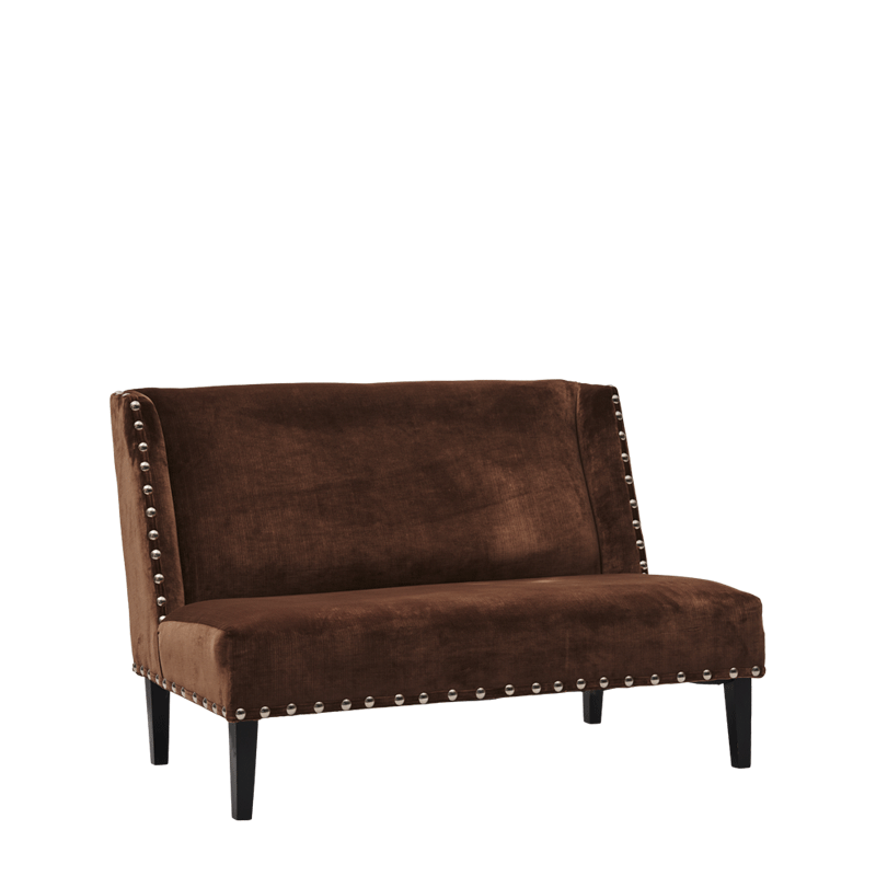 Dilano Sofa in Chocolate Brown Velvet