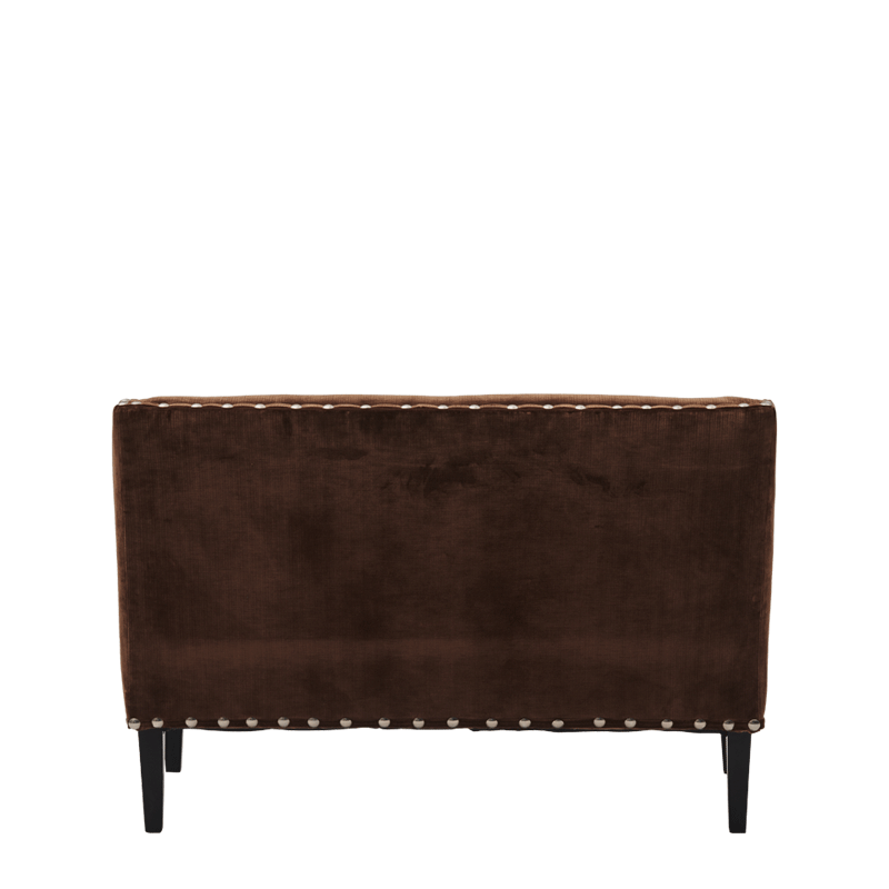 Dilano Sofa in Chocolate Brown Velvet