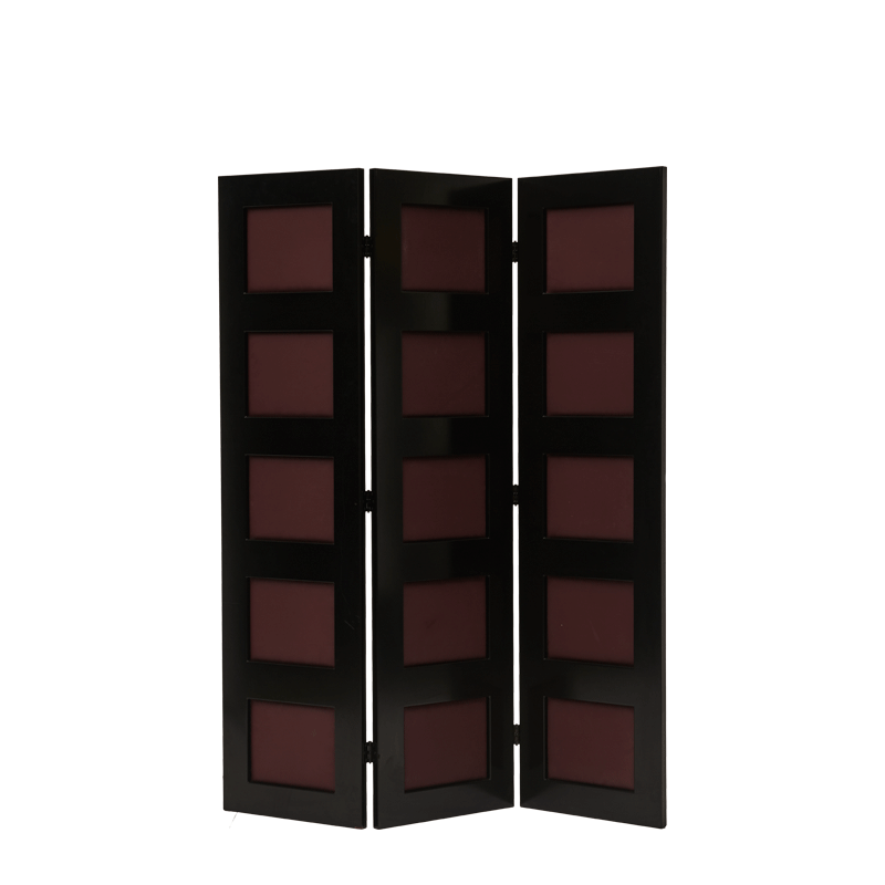 CKC Screen in Black and Claret Wine Panels