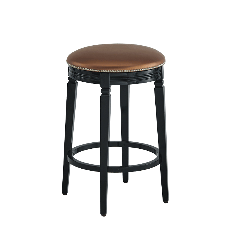 Beli Bar Stool Black with Copper Seat Pad