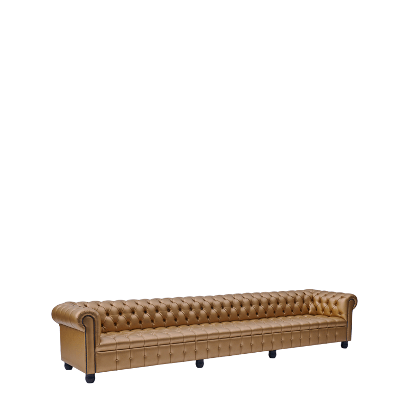 Chesterfield Sofa in Gold 13ft