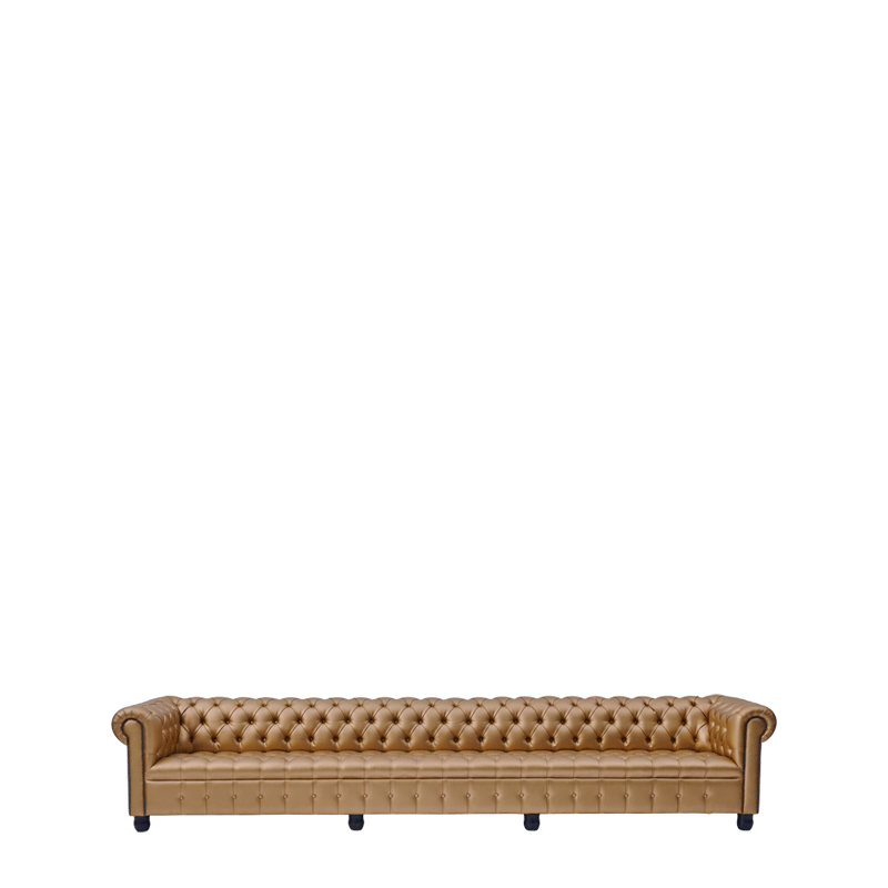 Chesterfield Sofa in Gold 13ft