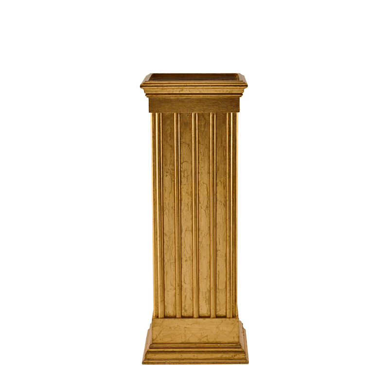 Greek Classic Plinths with Gold Gilt Finish
