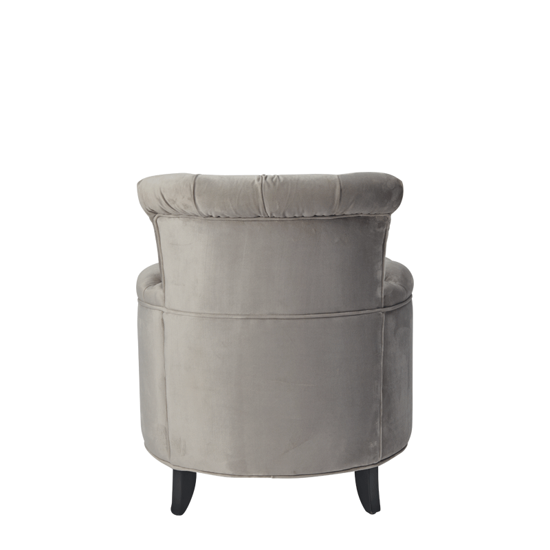 Nandor Ottoman in Grey Velvet