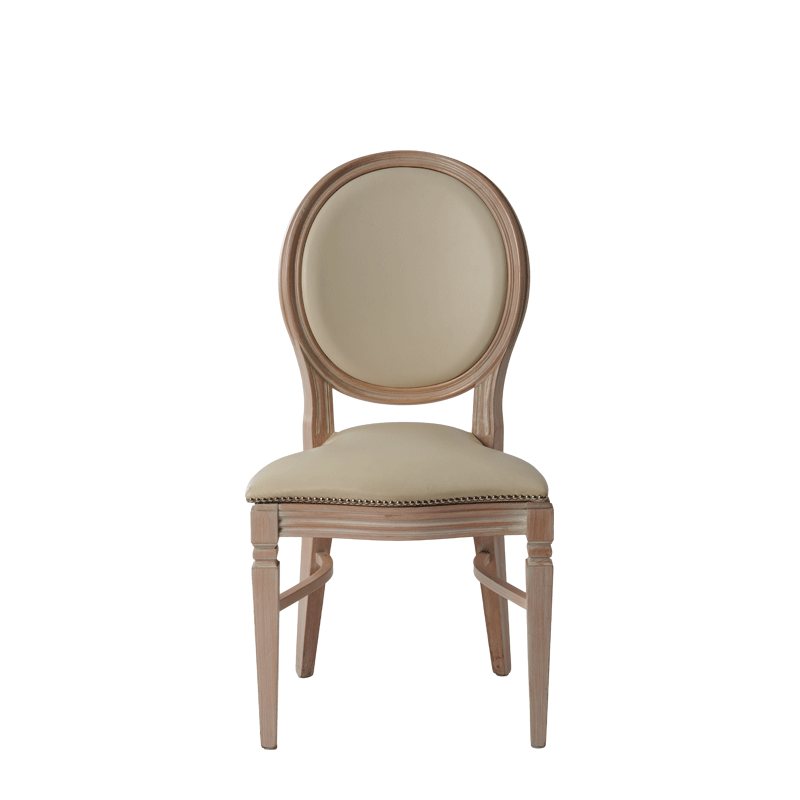 Chandelle Chair in Ivory with Ivory Seat Pad