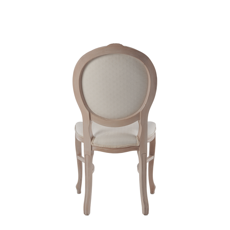 Louise Chair in Ivory with Ivory Seat Pad