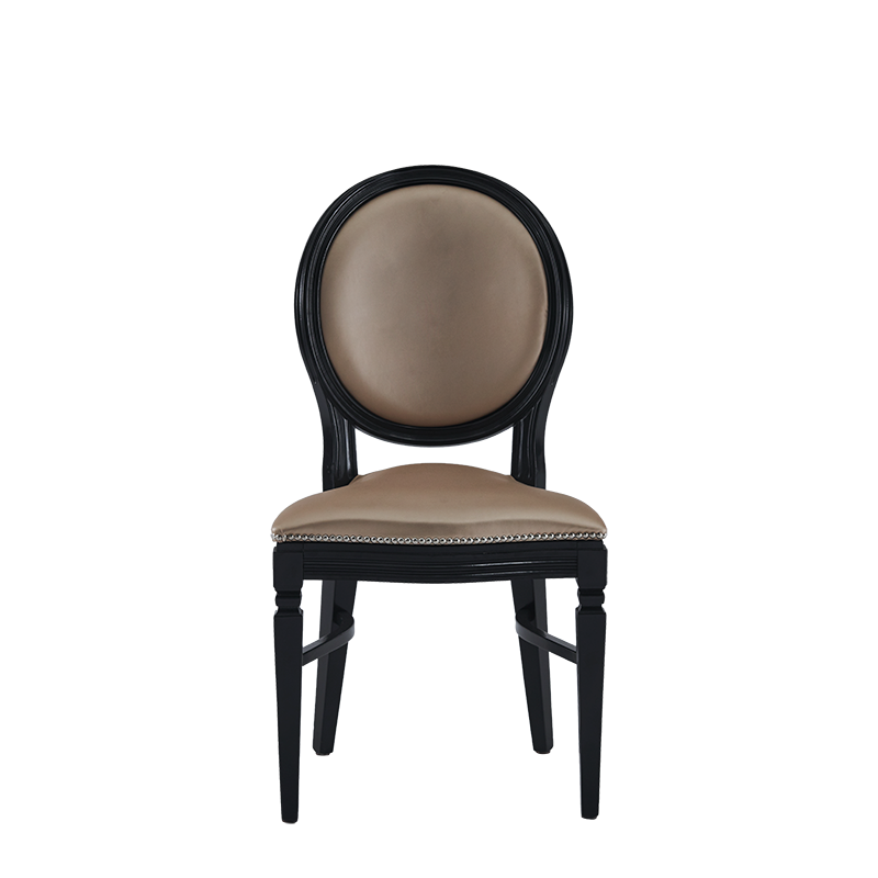 Chandelle Chair in Black with Latte Seat Pad