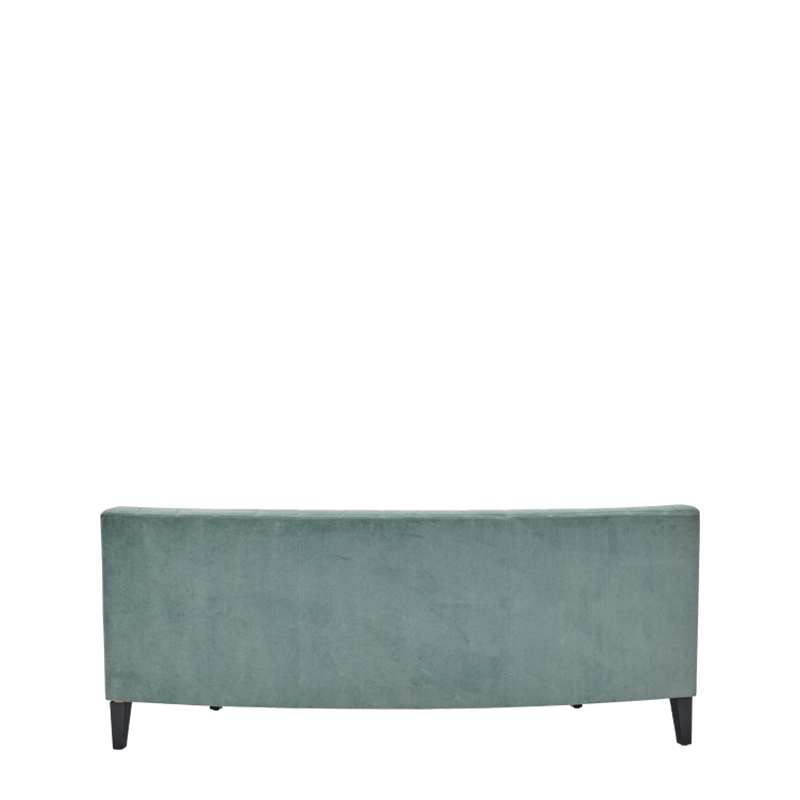 Infinito E Curved Sofa in Seafoam Green
